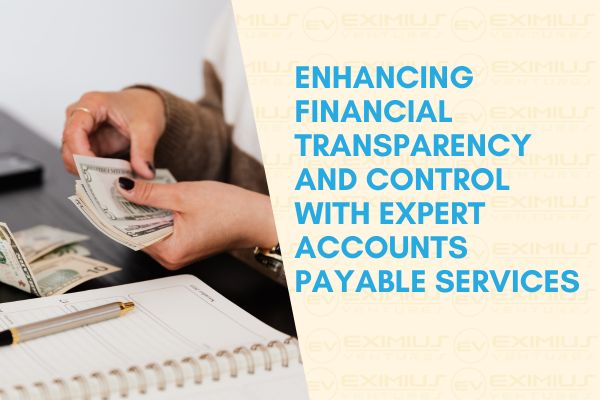 A professional reviewing accounts payable services documents on a laptop, ensuring accurate financial management and streamlined payment processing.